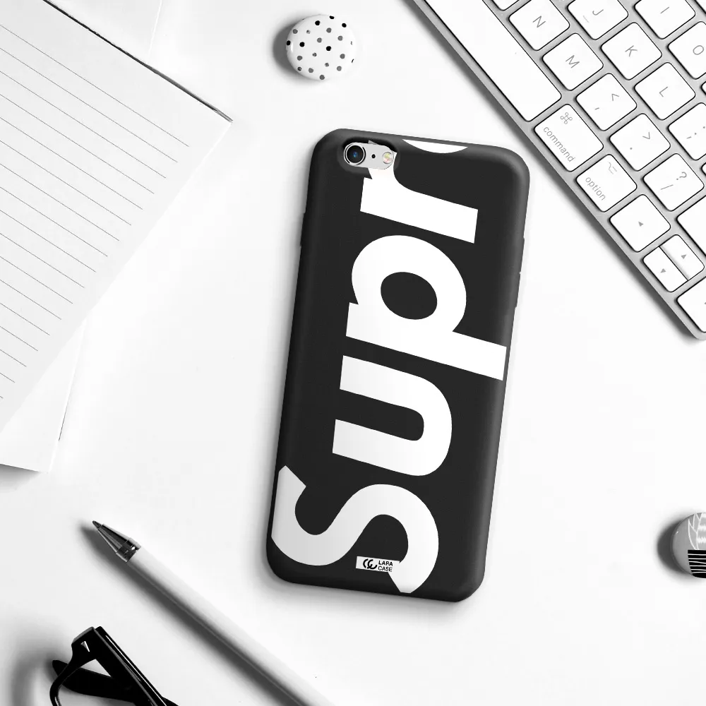 Big Supreme Apple iPhone 6 plus Silicone black Case
