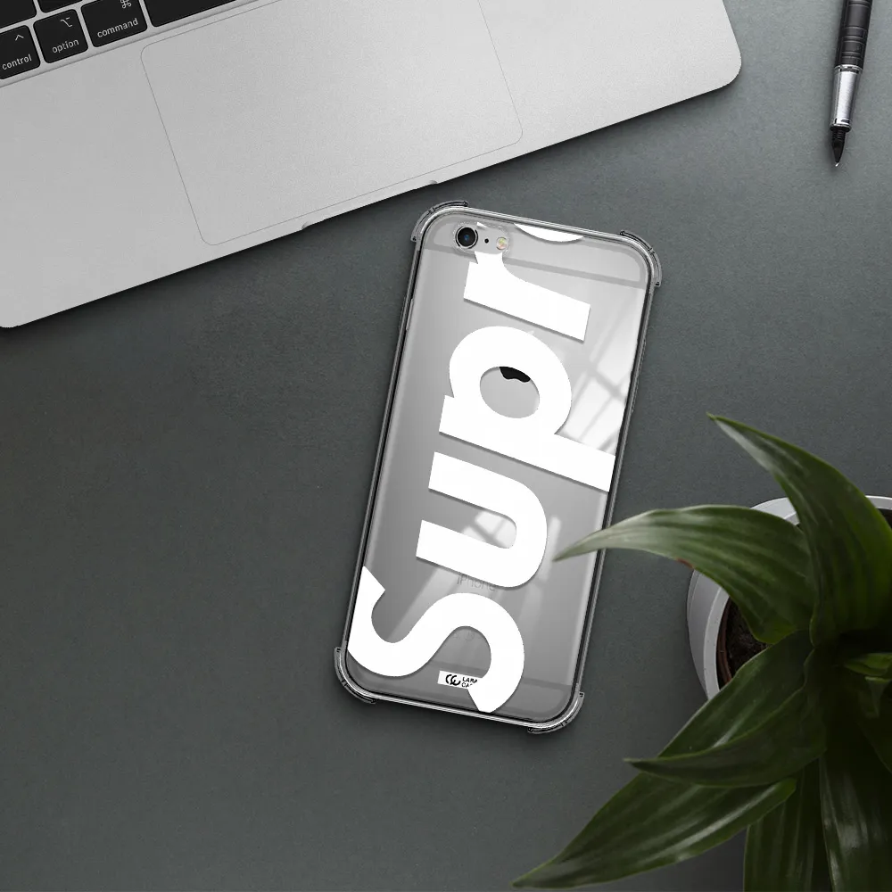 Big Supreme Apple iPhone 6 s plus Clear PC Case