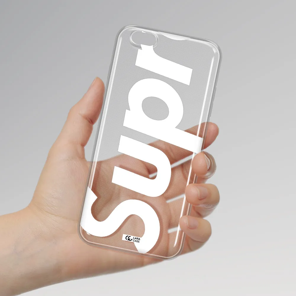 Big Supreme Apple iPhone 6 s plus Clear TPU Case