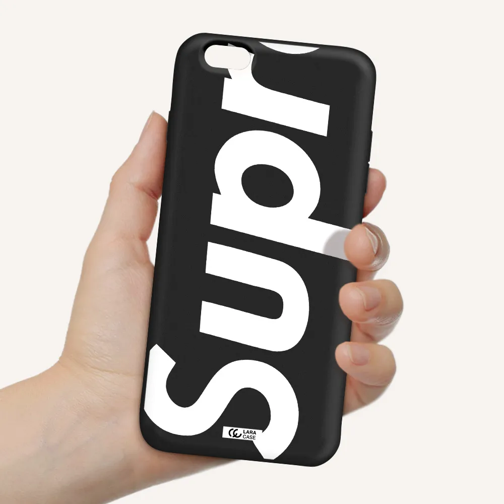 Big Supreme Apple iPhone 6 s plus Silicone black Case