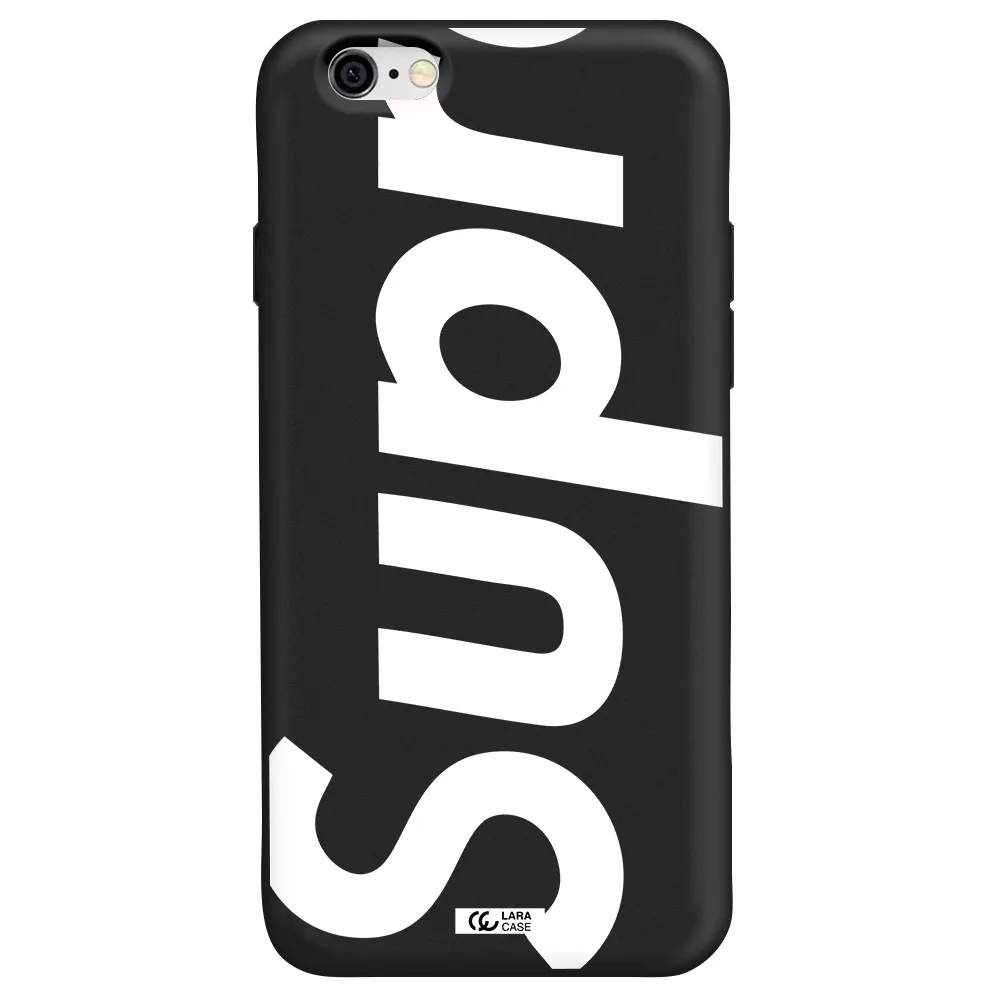 Big Supreme Apple iPhone 6 Silicone black Case