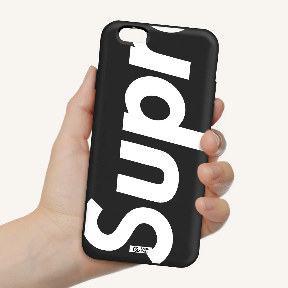 Big Supreme Apple iPhone 6 Silicone black Case