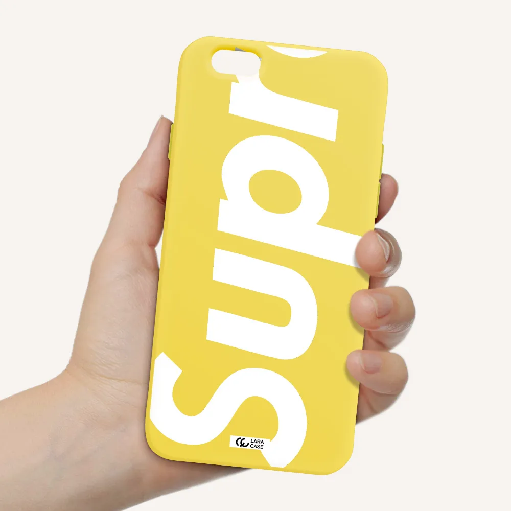 Big Supreme Apple iPhone 6 Silicone canary yellow Case