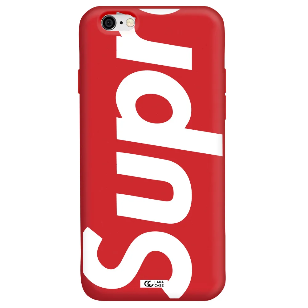 Big Supreme Apple iPhone 6 Silicone Imperial Red Case