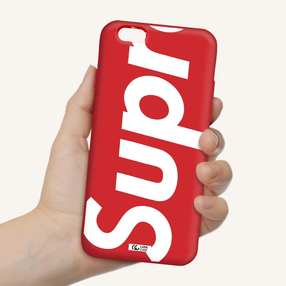 Big Supreme Apple iPhone 6 Silicone Imperial Red Case