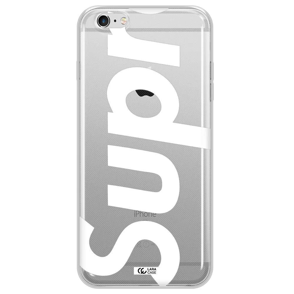 Big Supreme Apple iPhone 6S Clear TPU Case
