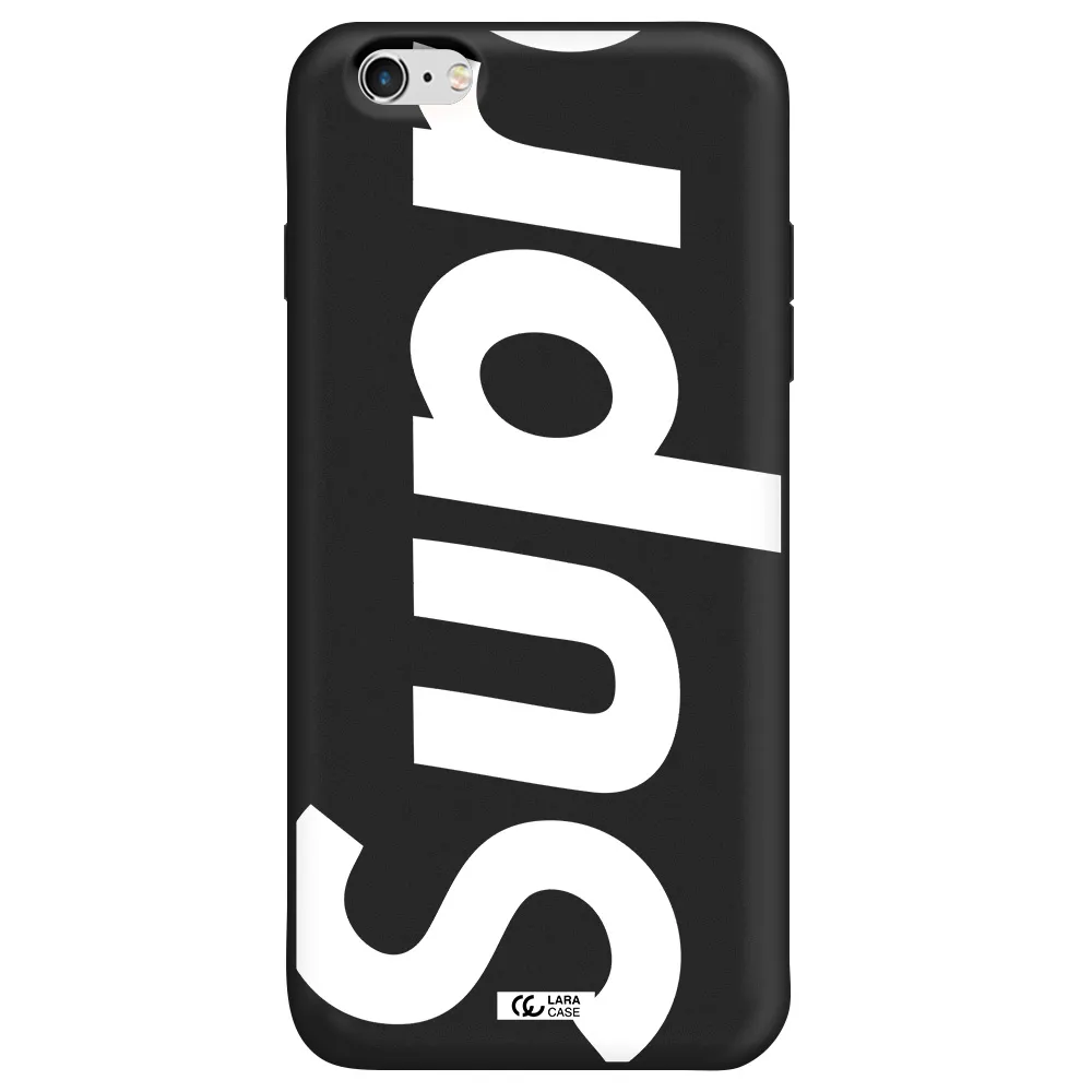 Big Supreme Apple iPhone 6S Silicone black Case