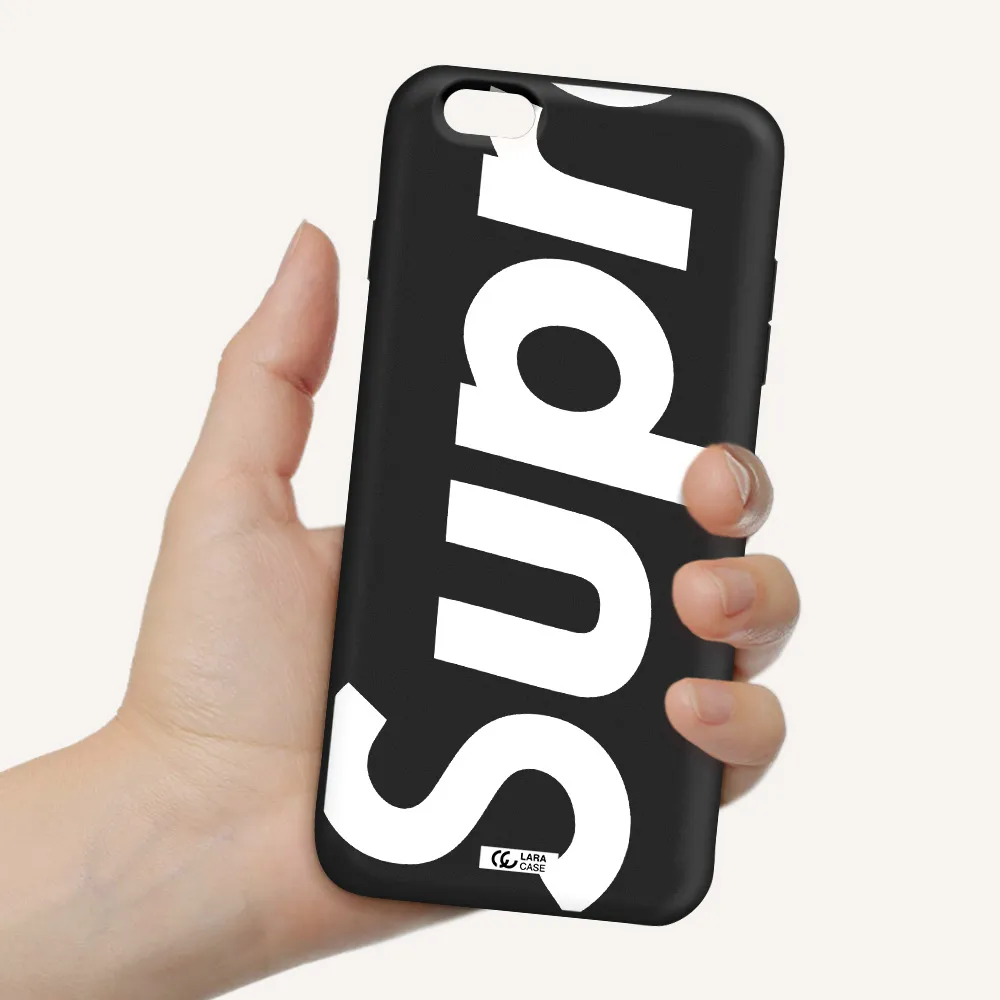 Big Supreme Apple iPhone 6S Silicone black Case