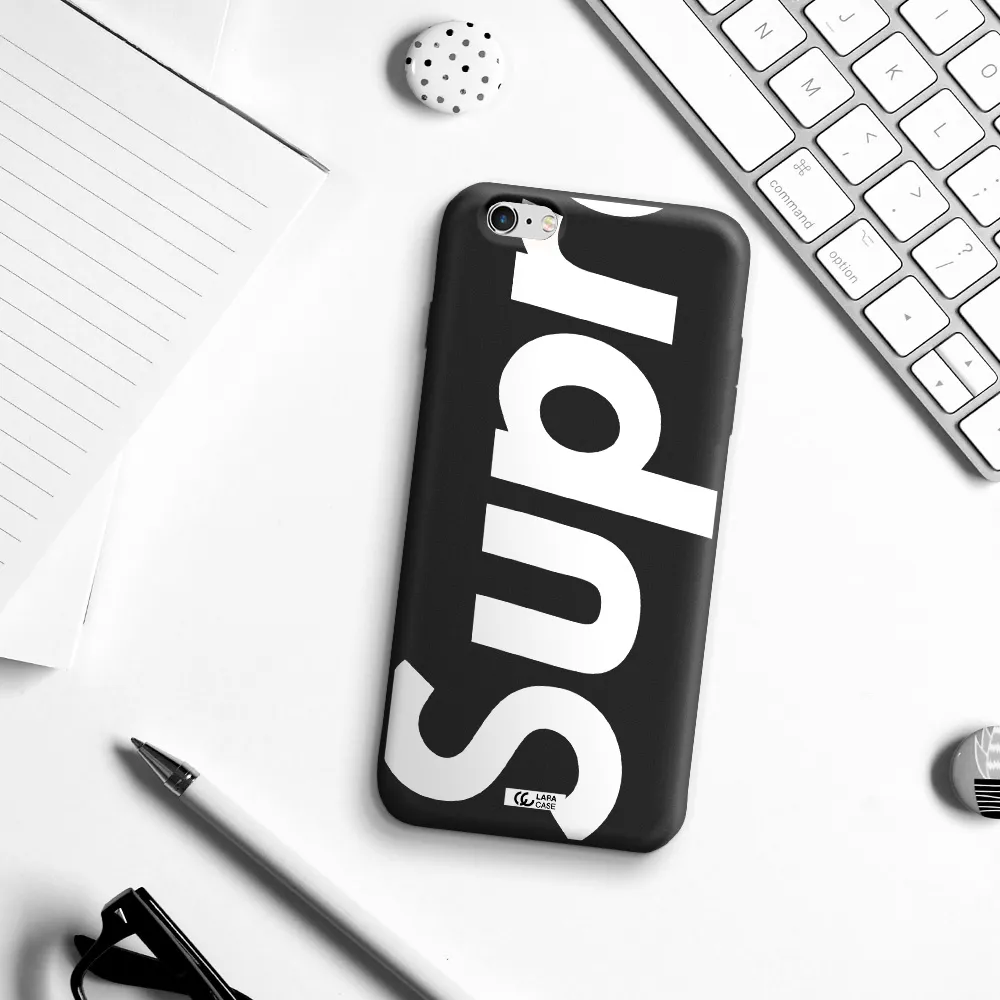 Big Supreme Apple iPhone 6S Silicone black Case