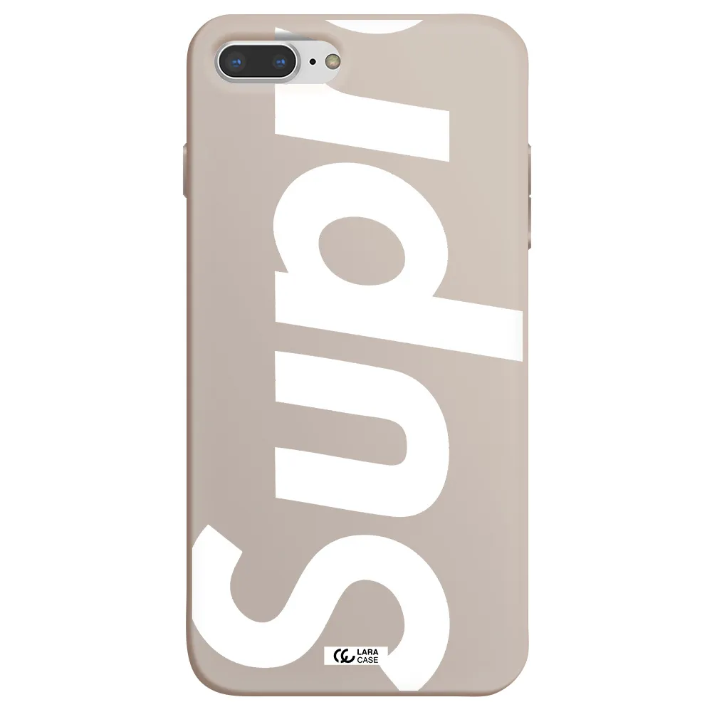 Big Supreme Apple iPhone 7 plus Silicone Stone Case