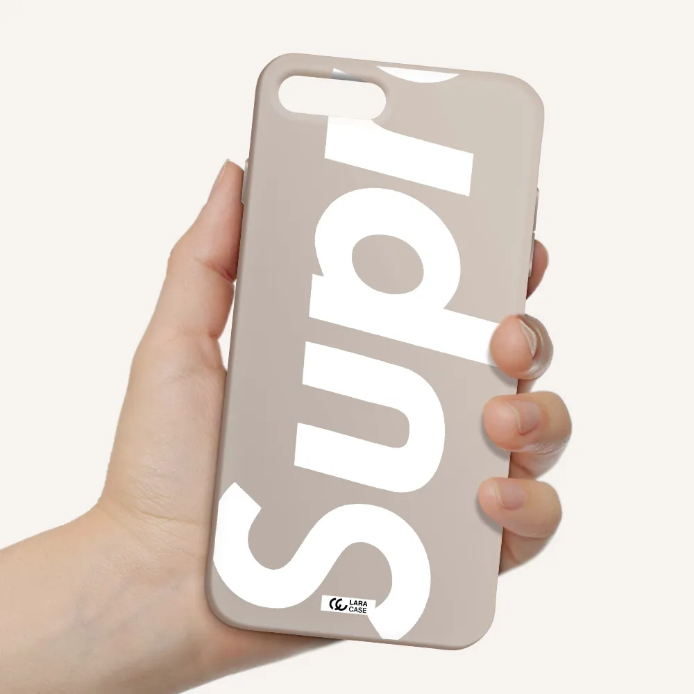 Big Supreme Apple iPhone 7 plus Silicone Stone Case