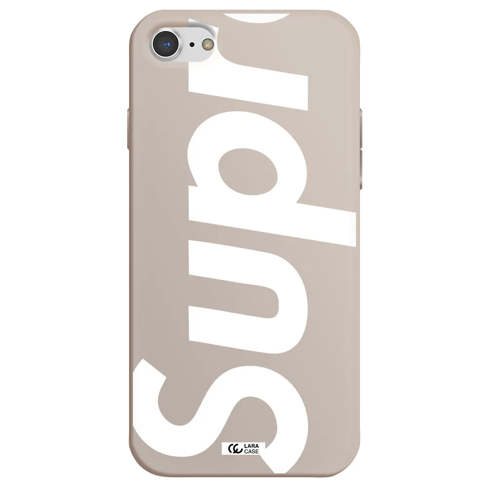 Big Supreme Apple iPhone 8 Silicone Stone Case
