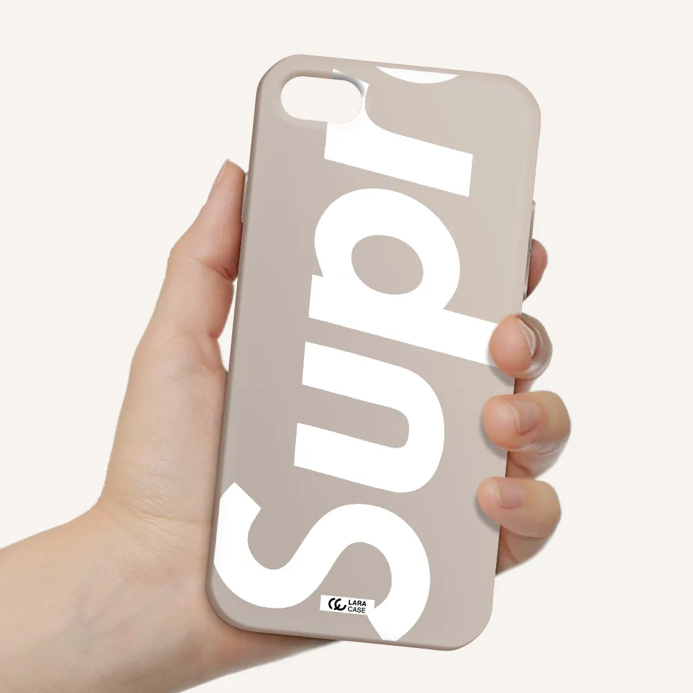 Big Supreme Apple iPhone 8 Silicone Stone Case