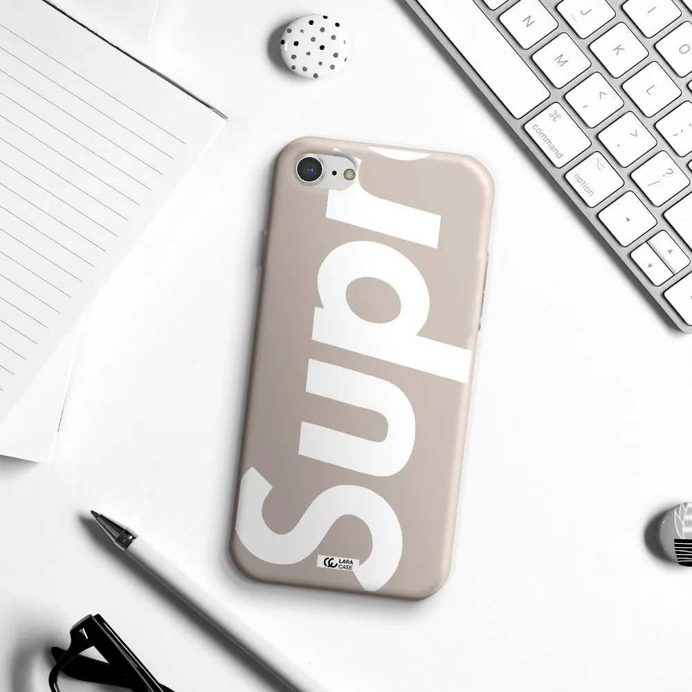 Big Supreme Apple iPhone 8 Silicone Stone Case
