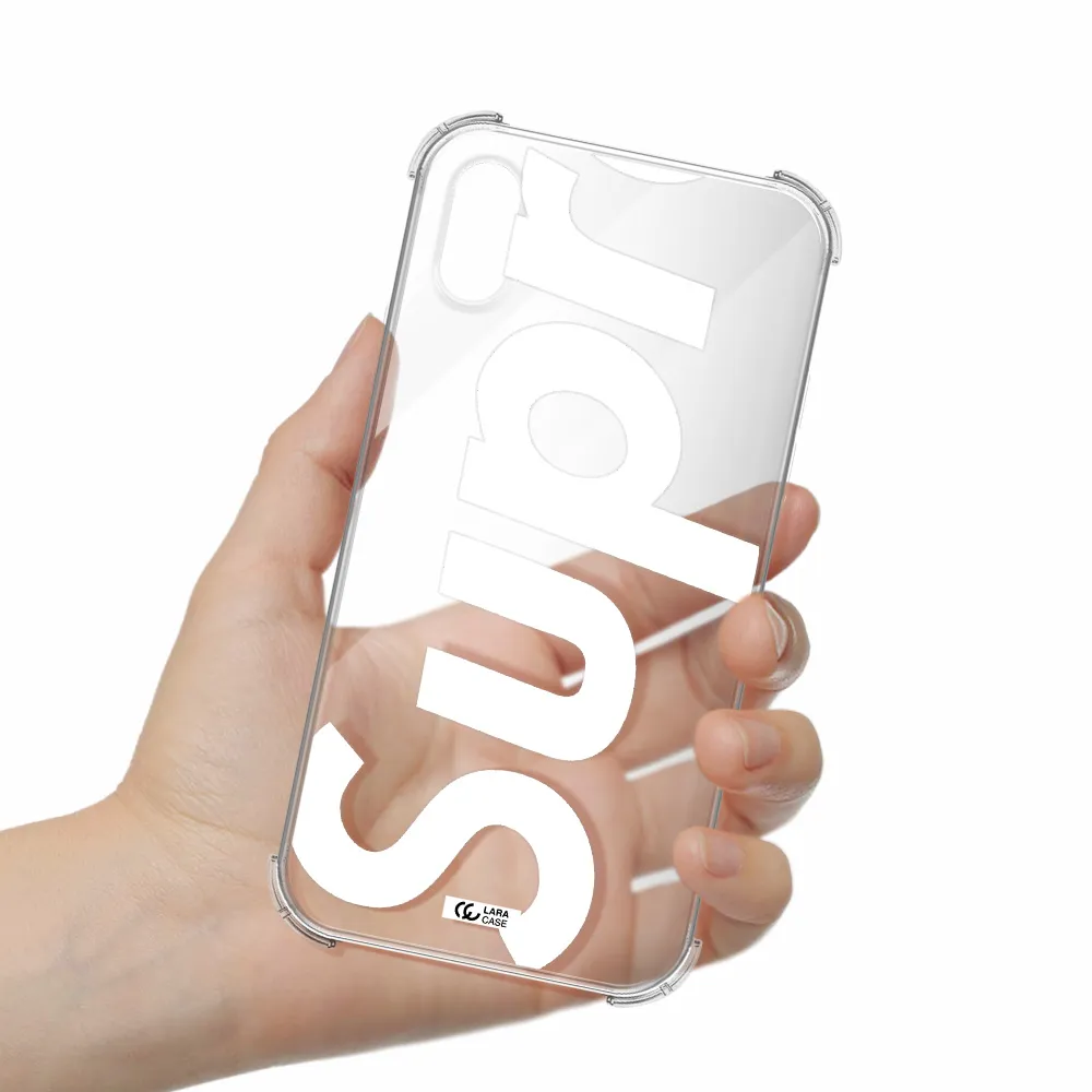 Big Supreme Apple iPhone X Clear PC Case