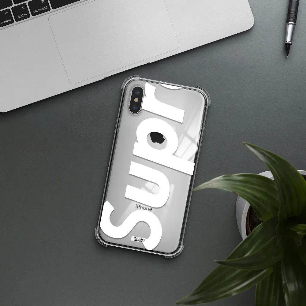 Big Supreme Apple iPhone X Clear PC Case