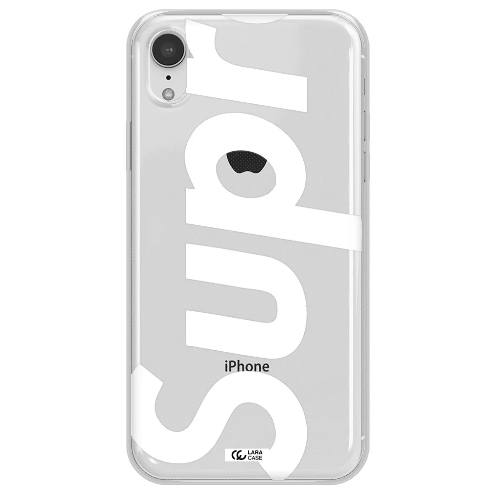 Big Supreme Apple iPhone XR Clear TPU Case