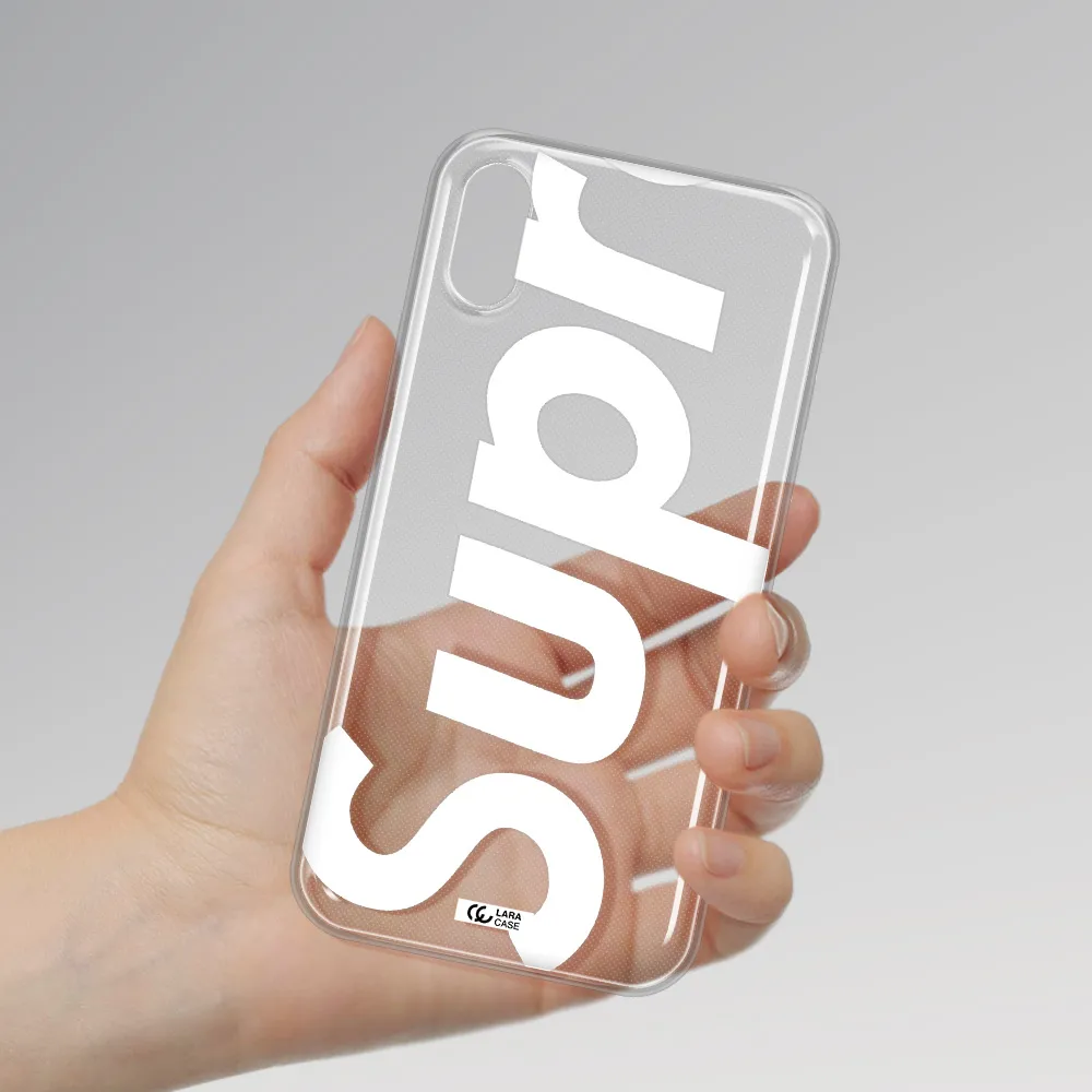 Big Supreme Apple iPhone XS Clear TPU Case