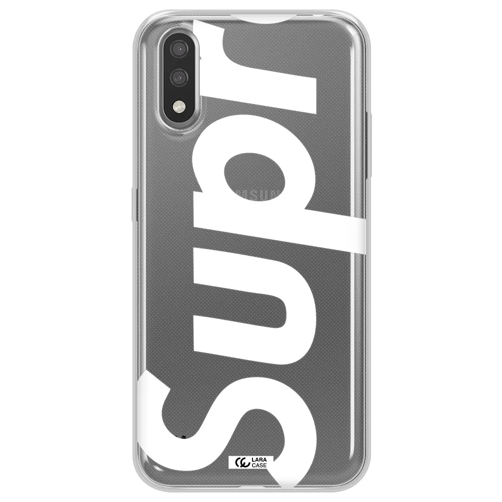 Big Supreme Samsung A01 Clear TPU Case
