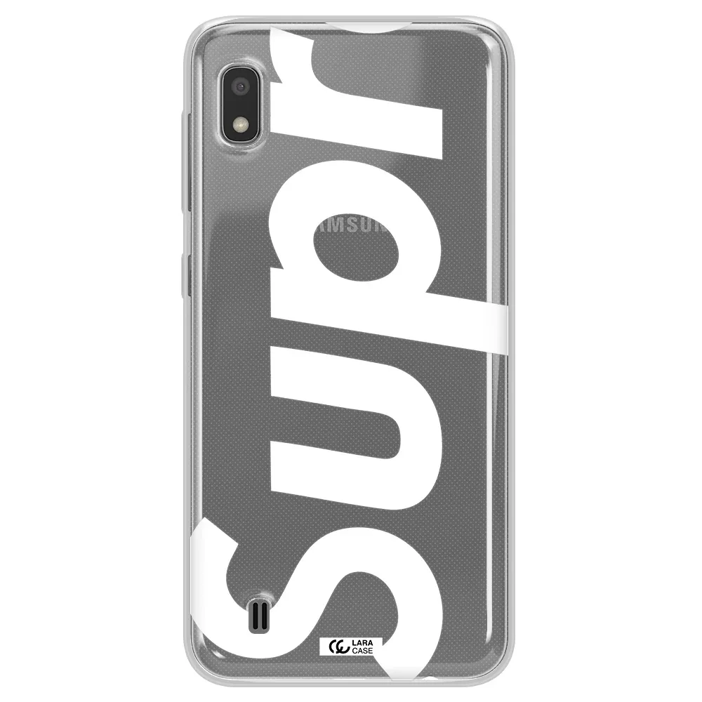 Big Supreme Samsung A10 Clear TPU Case