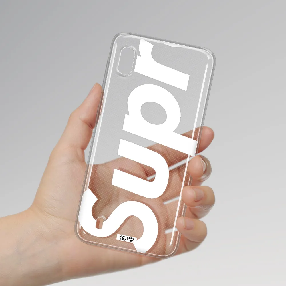 Big Supreme Samsung A10 Clear TPU Case