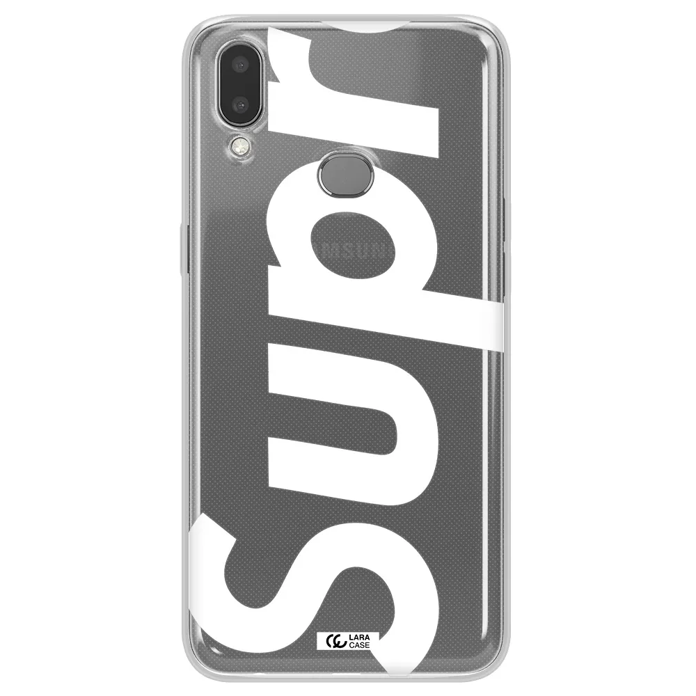 Big Supreme Samsung A10S Clear TPU Case