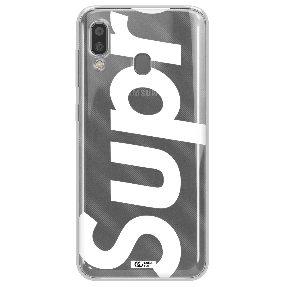 Big Supreme Samsung A20 Clear TPU Case