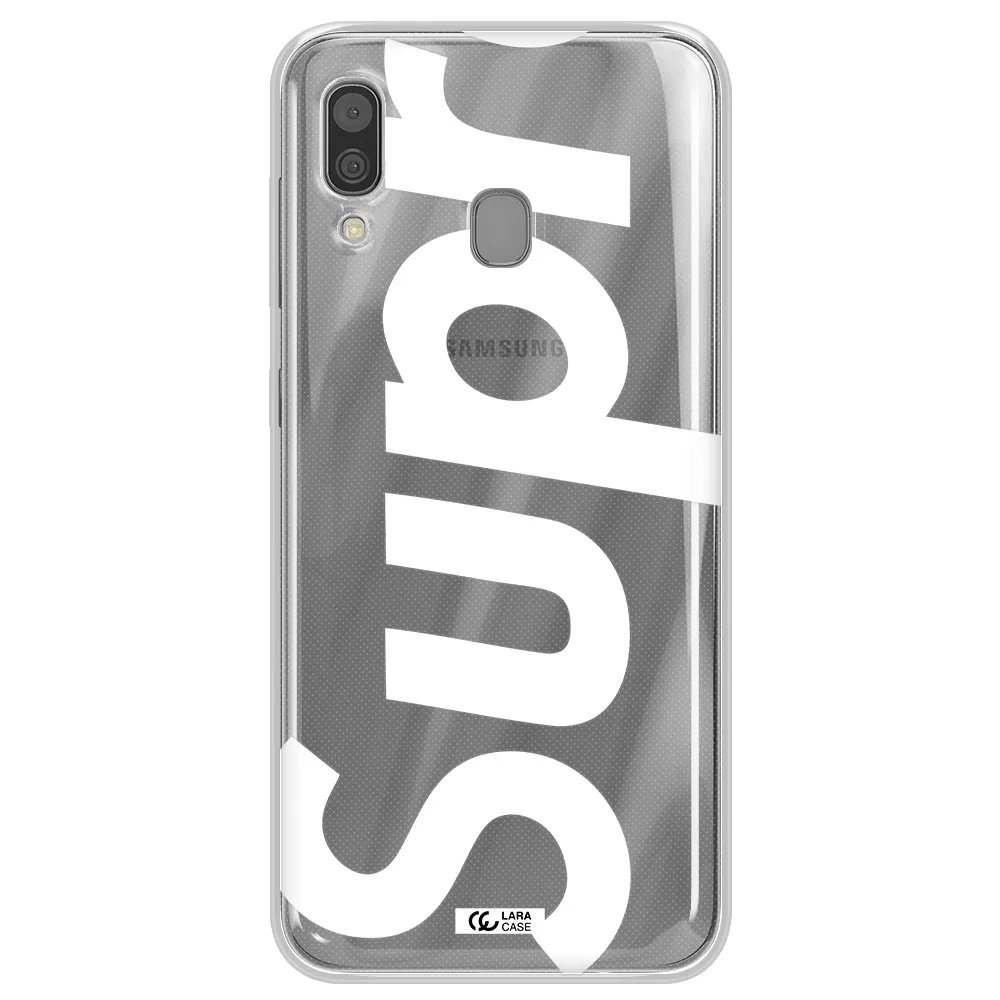 Big Supreme Samsung A30 Clear TPU Case