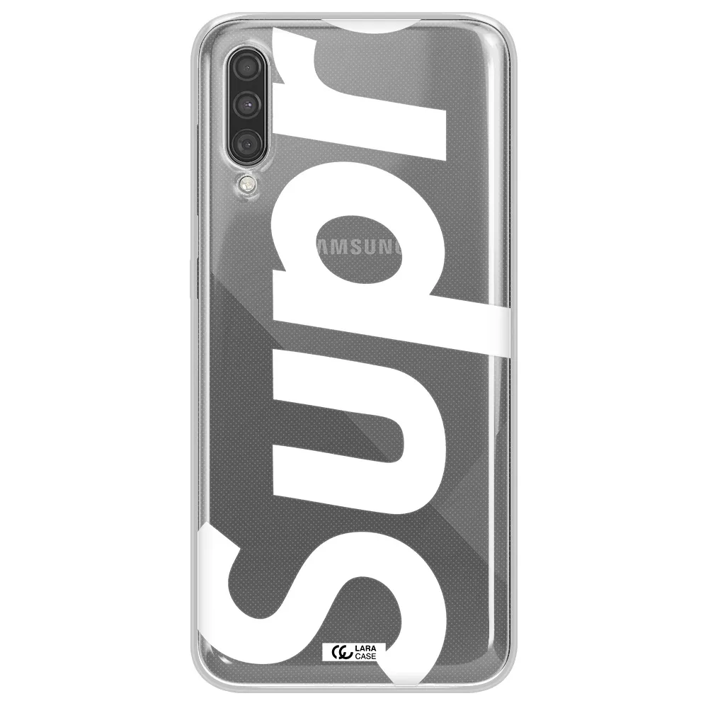 Big Supreme Samsung A30S Clear TPU Case