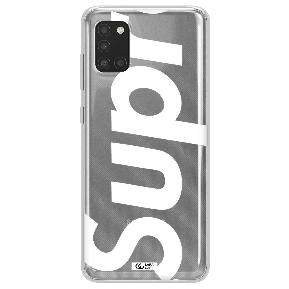 Big Supreme Samsung A31 Clear TPU Case
