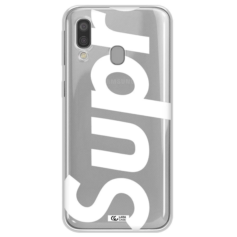 Big Supreme Samsung A40 Clear TPU Case