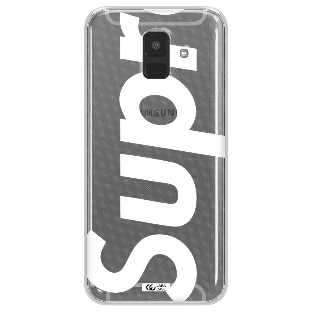 Big Supreme Samsung A6 Clear TPU Case
