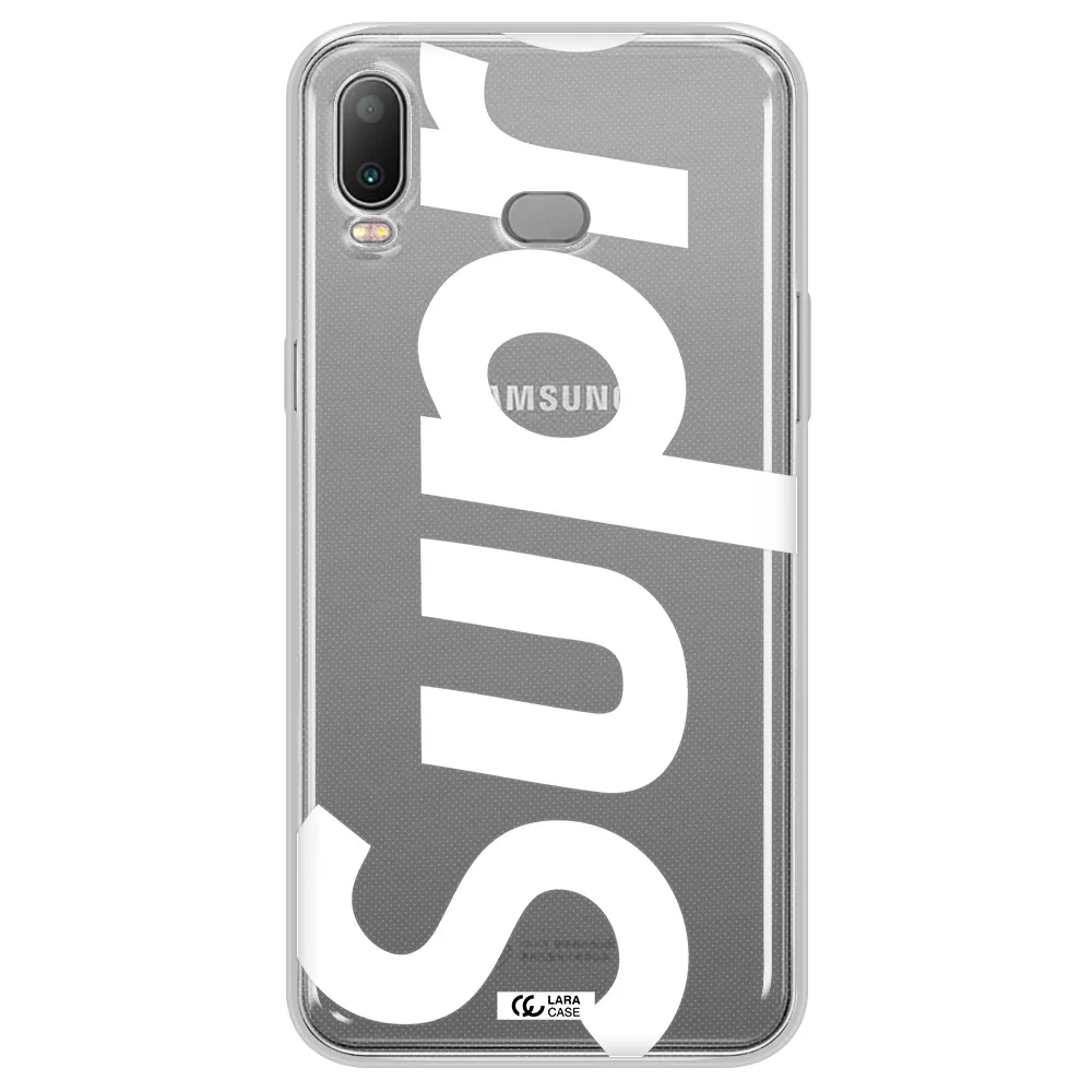 Big Supreme Samsung A6S Clear TPU Case