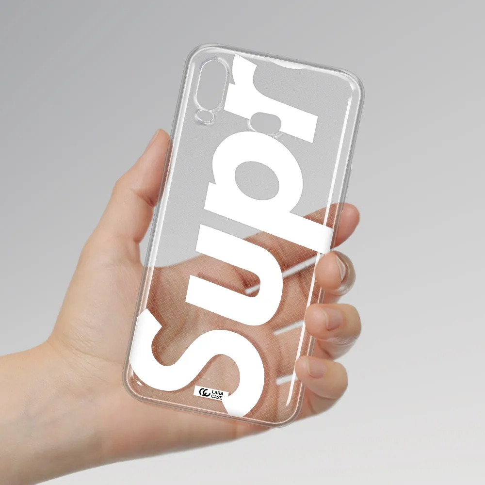 Big Supreme Samsung A6S Clear TPU Case