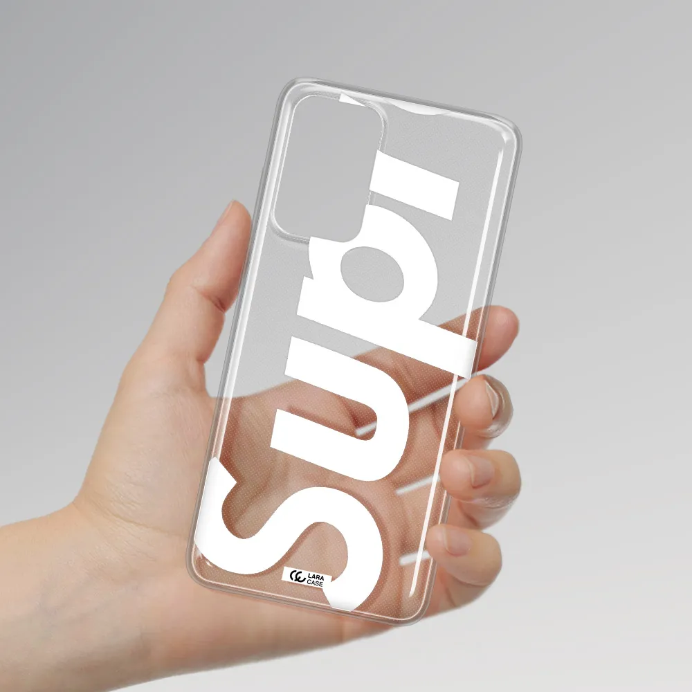 Big Supreme Samsung A72 Clear TPU Case
