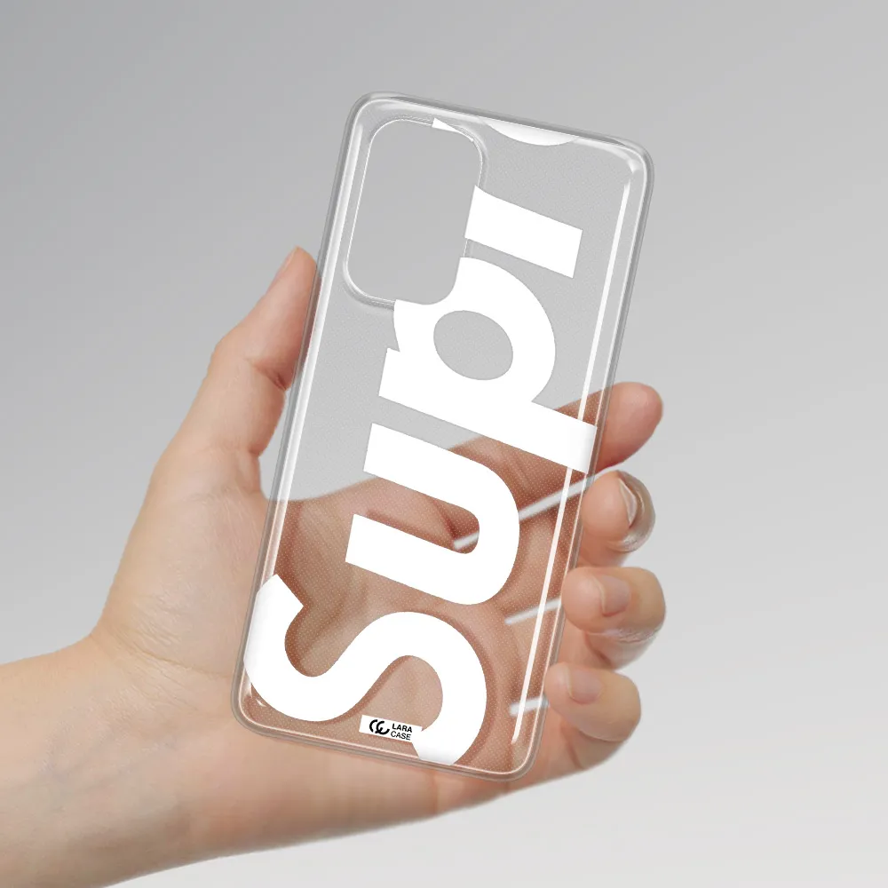 Big Supreme Samsung A73 Clear TPU Case
