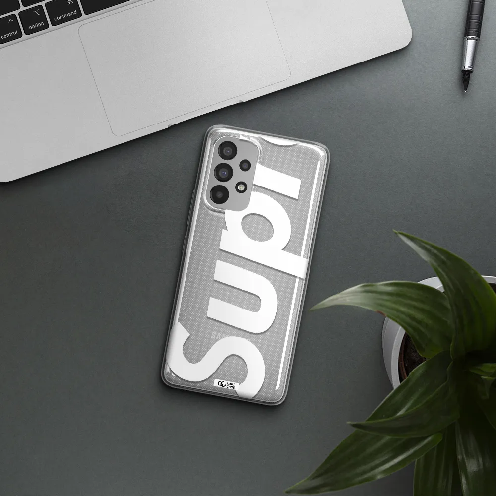 Big Supreme Samsung A73 Clear TPU Case