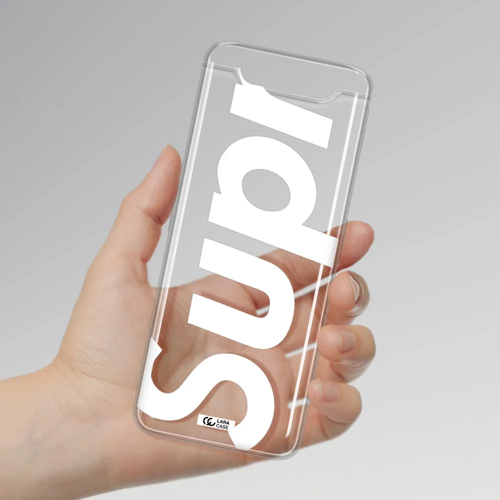 Big Supreme Samsung A80 Clear TPU Case