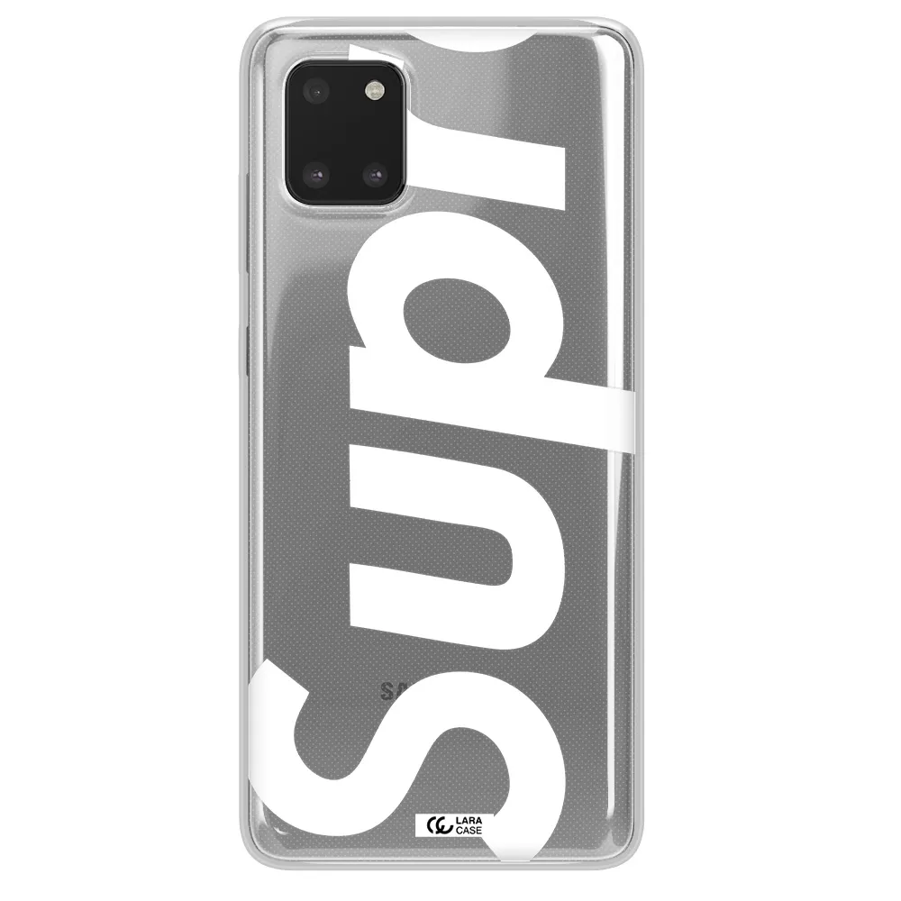 Big Supreme Samsung A81 Clear TPU Case
