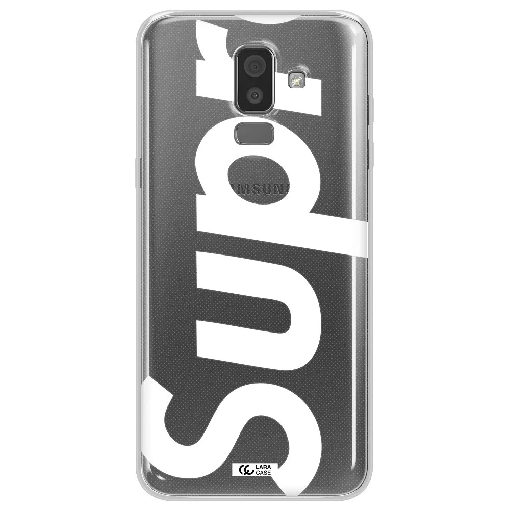 Big Supreme Samsung J8 Clear TPU Case