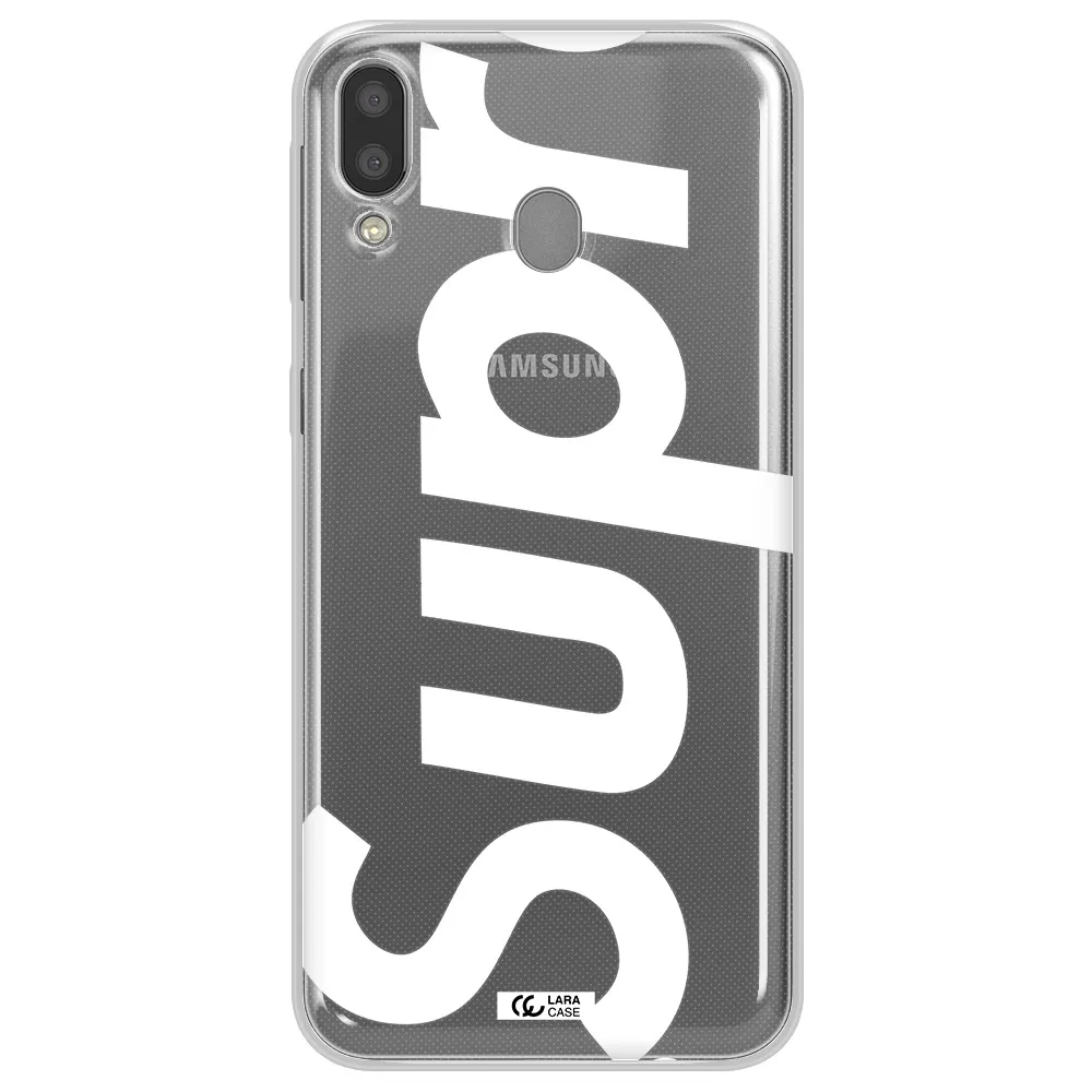 Big Supreme Samsung M20 Clear TPU Case