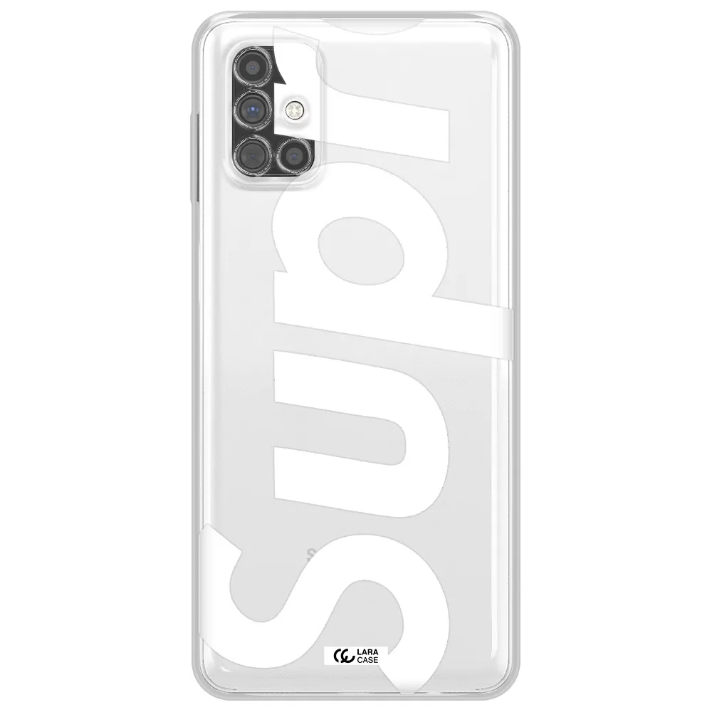 Big Supreme Samsung M51 Clear TPU Case