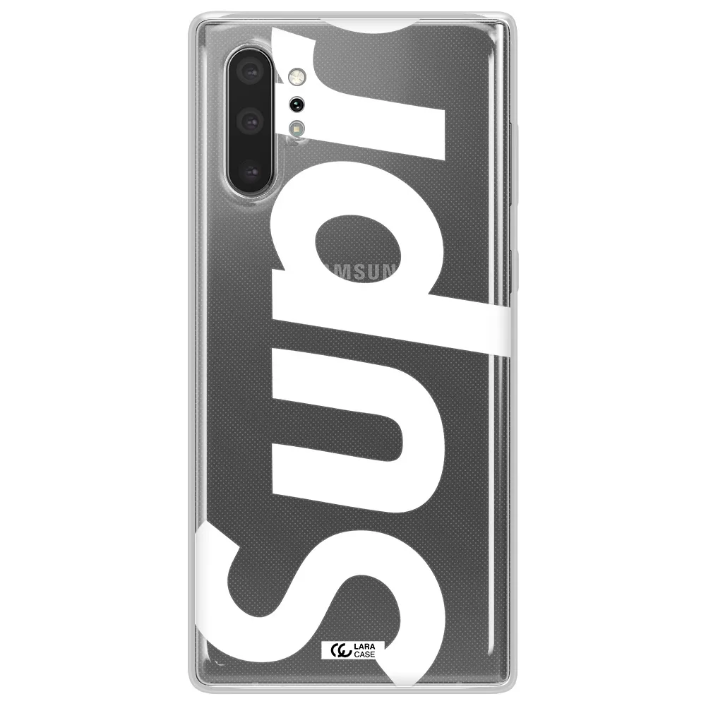 Big Supreme Samsung Note 10 Plus Clear TPU Case