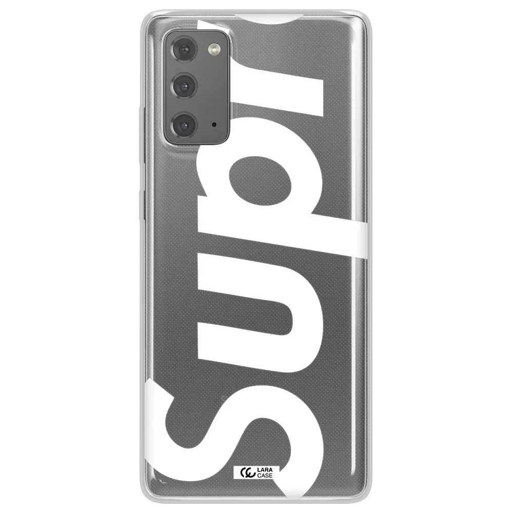 Big Supreme Samsung Note 20 Clear TPU Case
