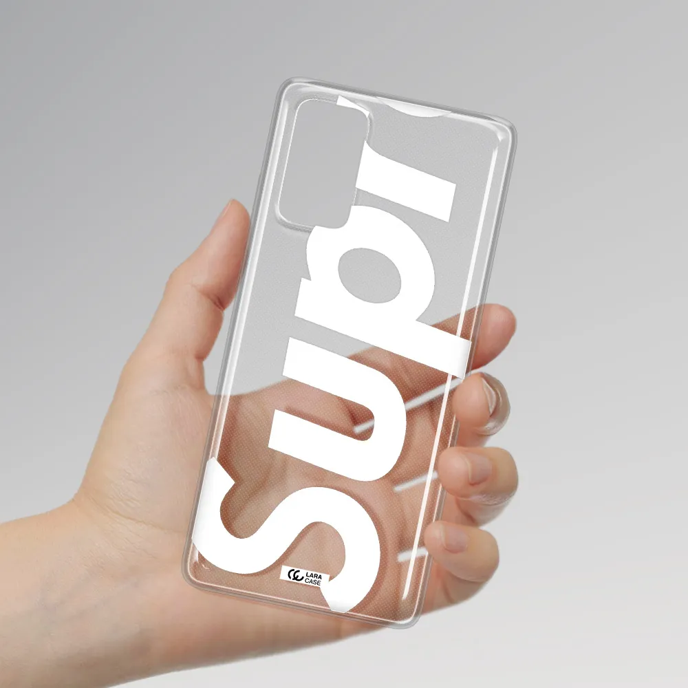 Big Supreme Samsung Note 20 Clear TPU Case