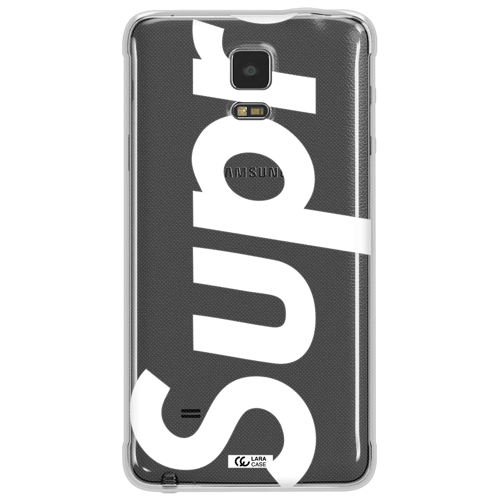 Big Supreme Samsung Note 4 Clear TPU Case