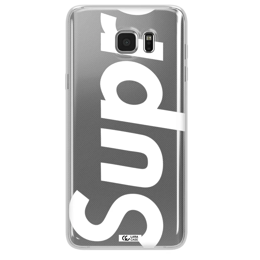Big Supreme Samsung Note 5 Clear TPU Case