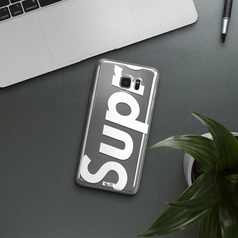 Big Supreme Samsung Note 5 Clear TPU Case