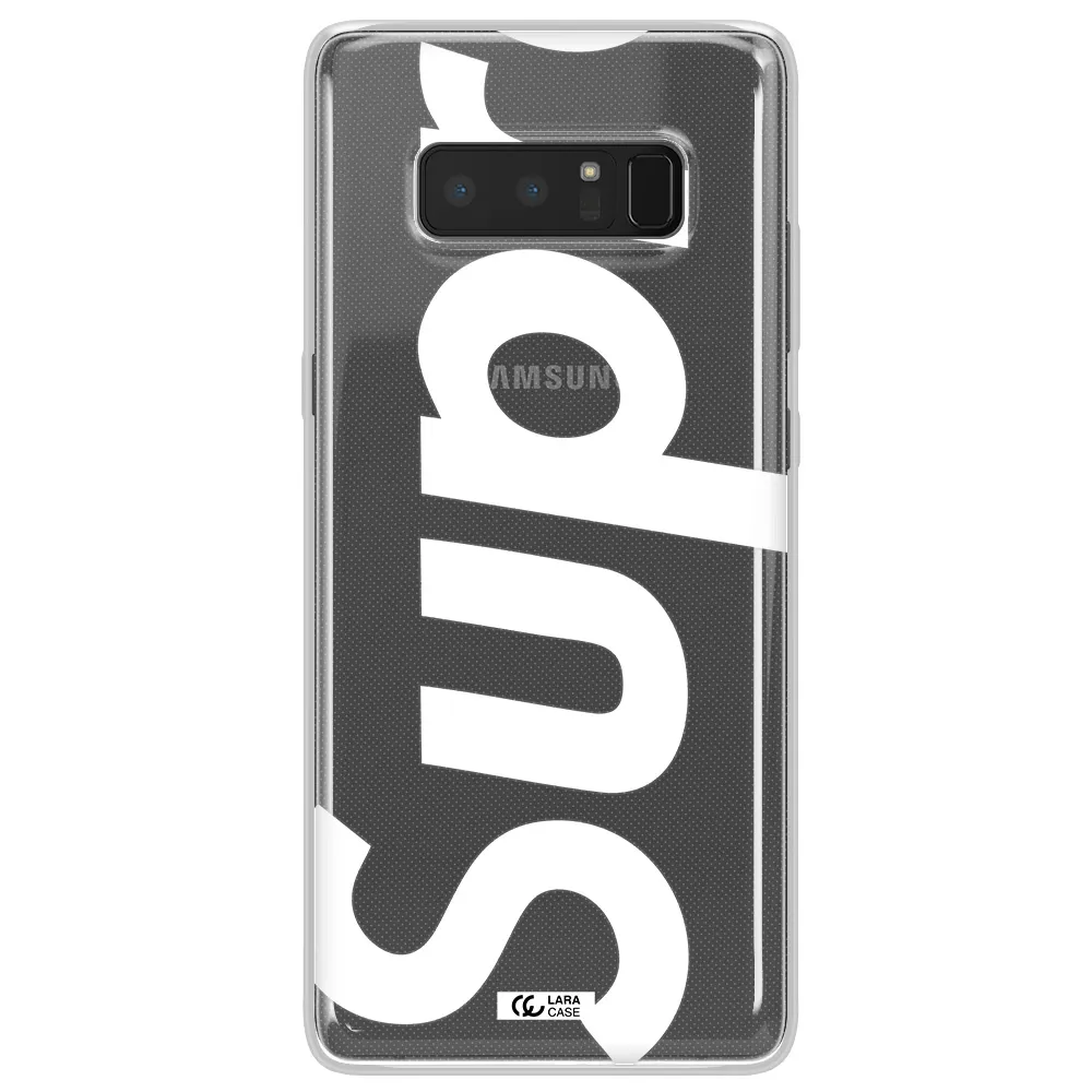 Big Supreme Samsung Note 8 Clear TPU Case