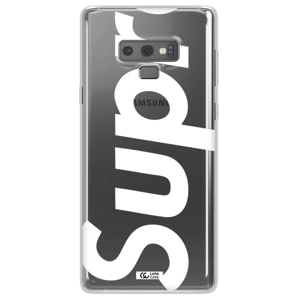 Big Supreme Samsung Note 9 Clear TPU Case